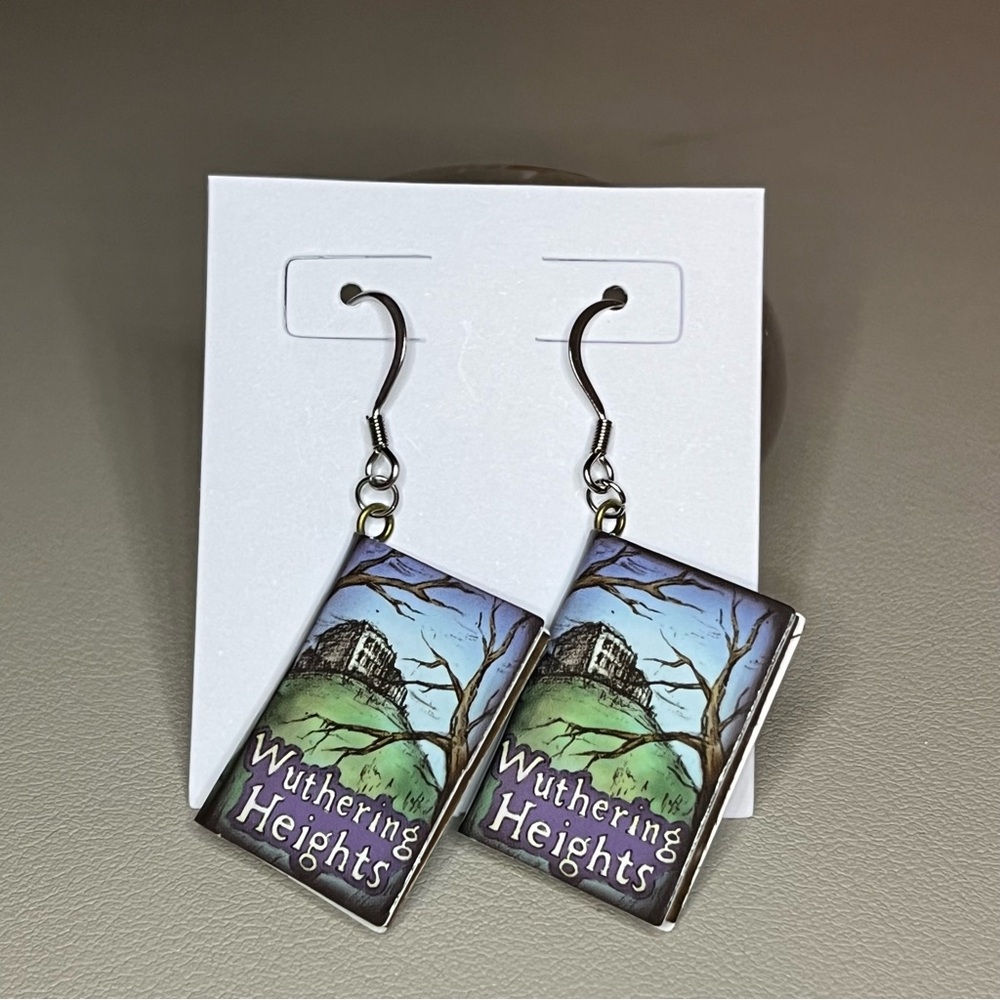 Storybook Earrings Withering Heights -Handmade - Stainless Steel - Nickel Free